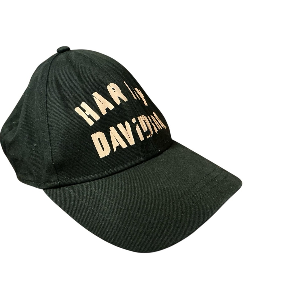 Harley-Davidson Black and Kinda Peachy Pink Distressed Style Logo Cap - Picture 4 of 11